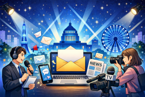 アイキャッチ-”世界喘息デーのライトアップ”等の取材依頼を各メディアに依頼